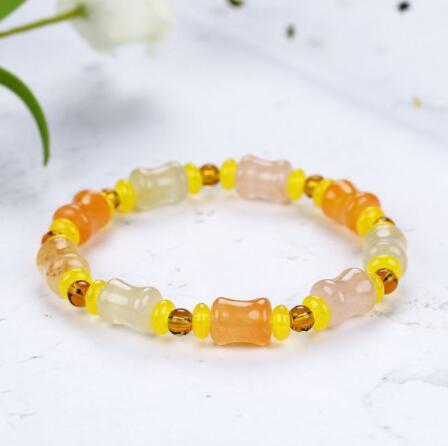 Natural Colorful Jade Charm Bracelet
