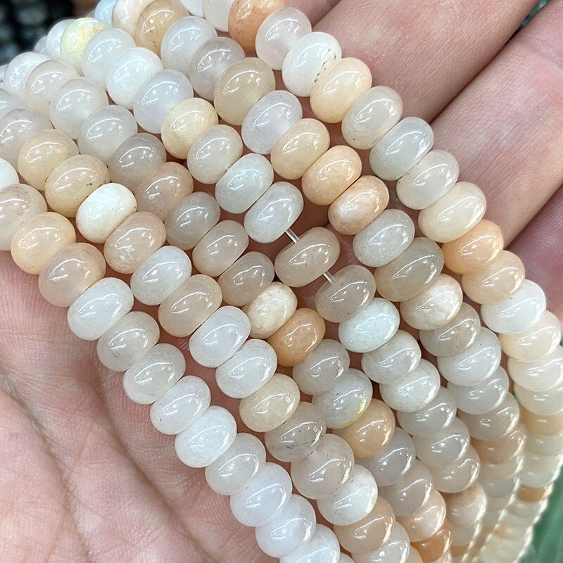 Rondelle Natural Stone Jades Agat Labradorite