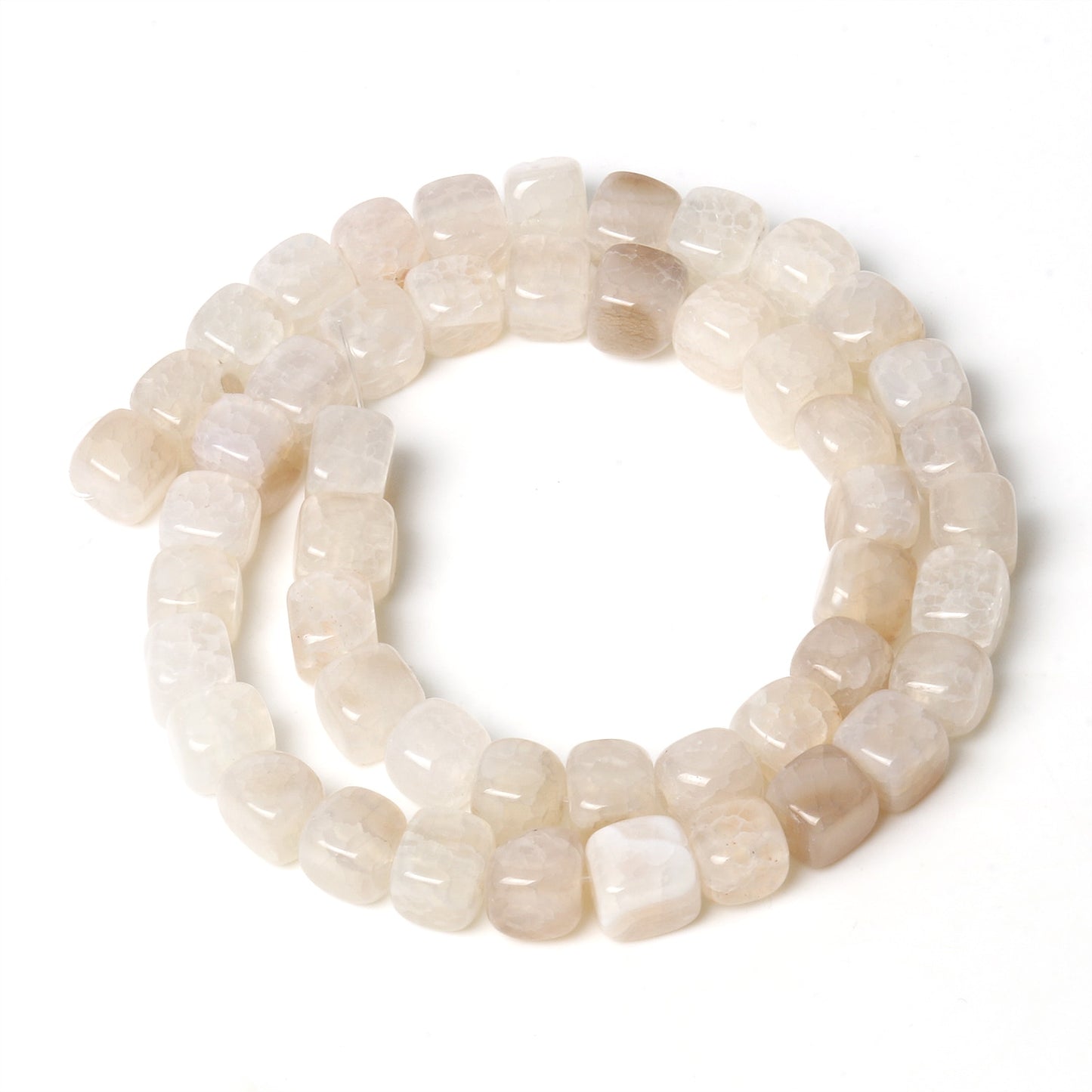 Natural Stone Agate Jade Cube Square Bead