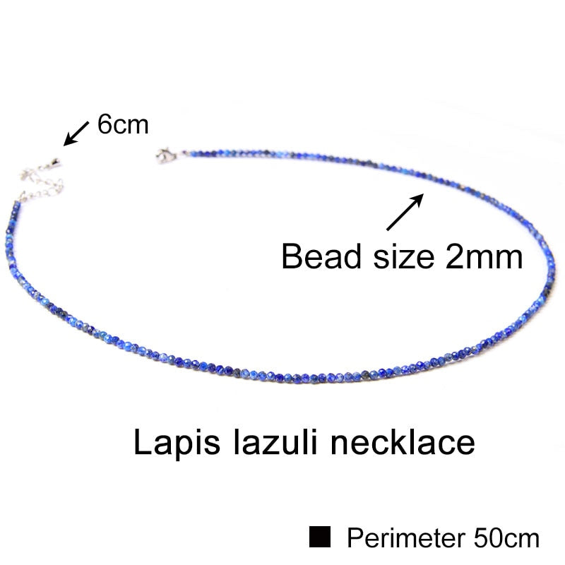 Simple Faceted Gem stone Necklaces For Women Jades