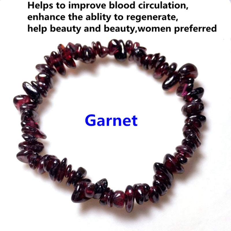 Irregular Natural Gem Stone Bracelet Stretch Chip Beads