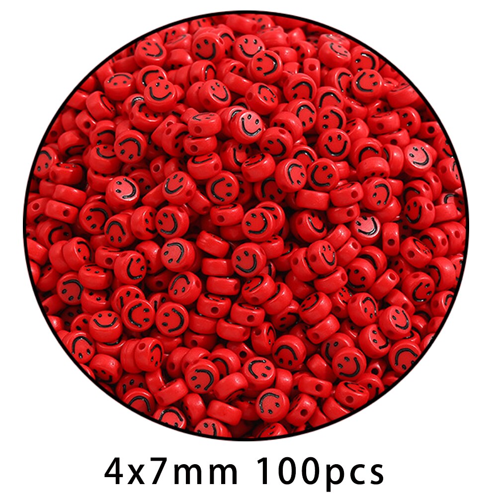iYOE Mix Acrylic Smiley Beads Luminous Spacer Beads