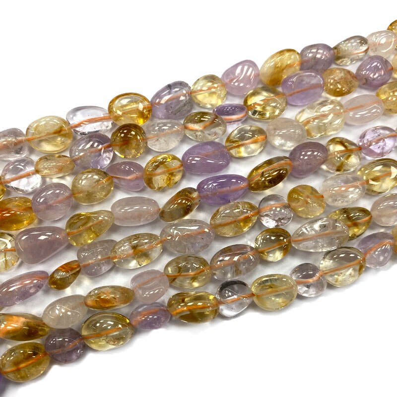 Fine 8-10mm Natural Stone Morganite Lapis Aventurine