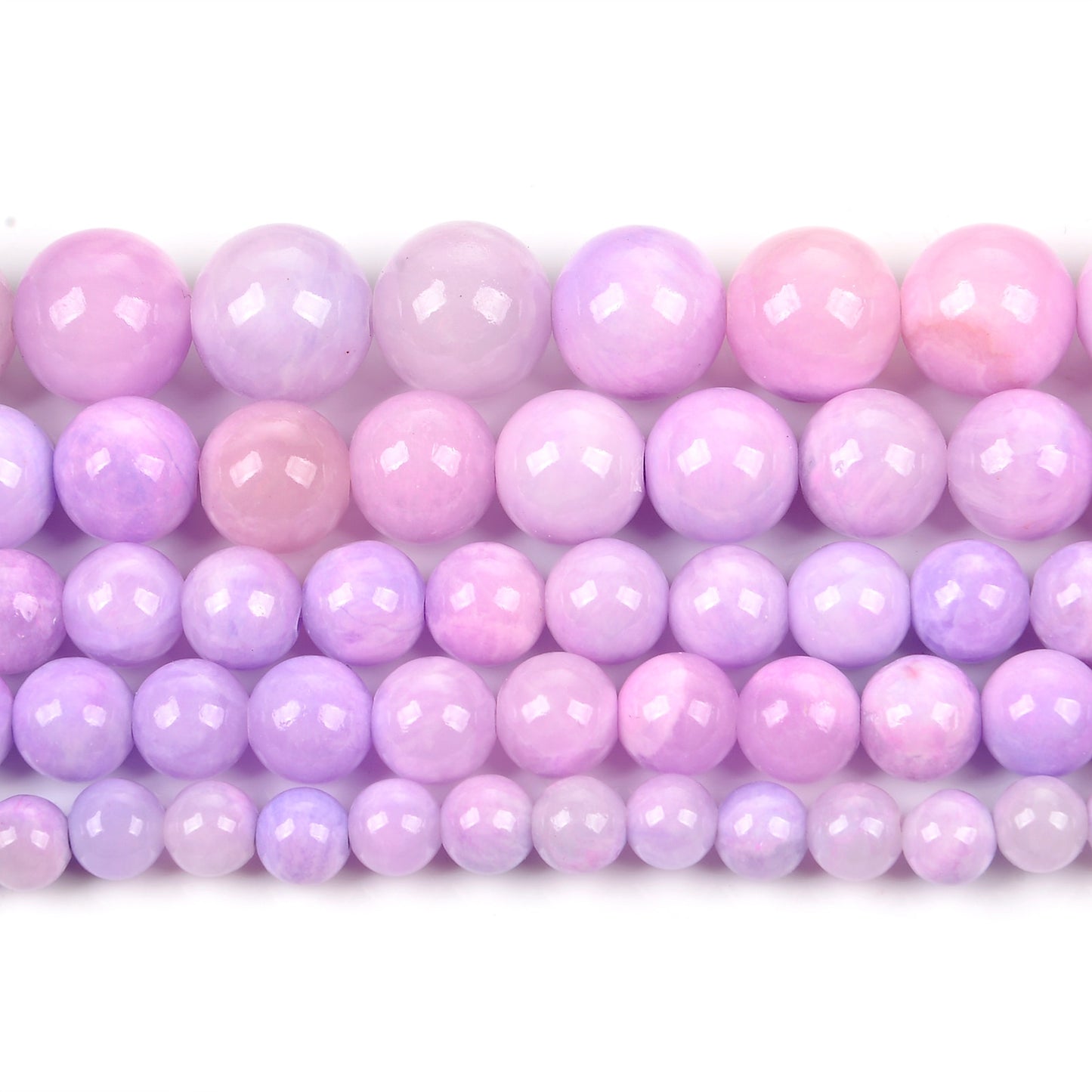 Purple Persian Jade Beads Round Loose Beads