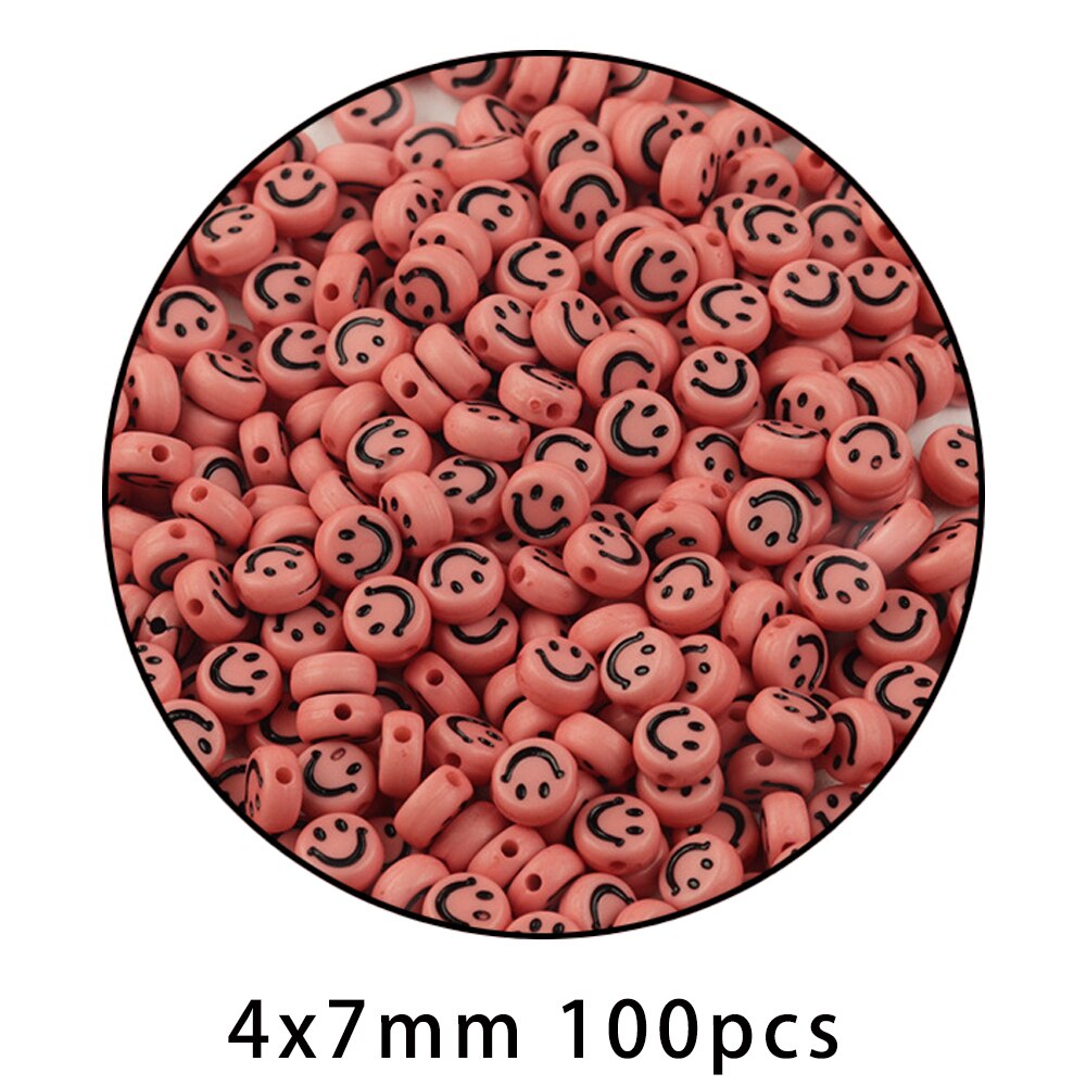 iYOE Mix Acrylic Smiley Beads Luminous Spacer Beads