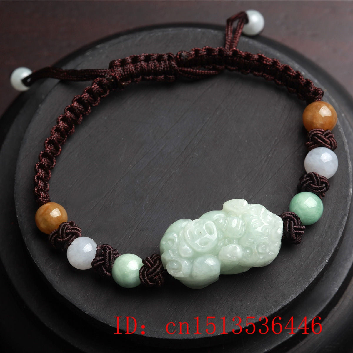Customized Natural Jade Emerald Pixiu Bracelet