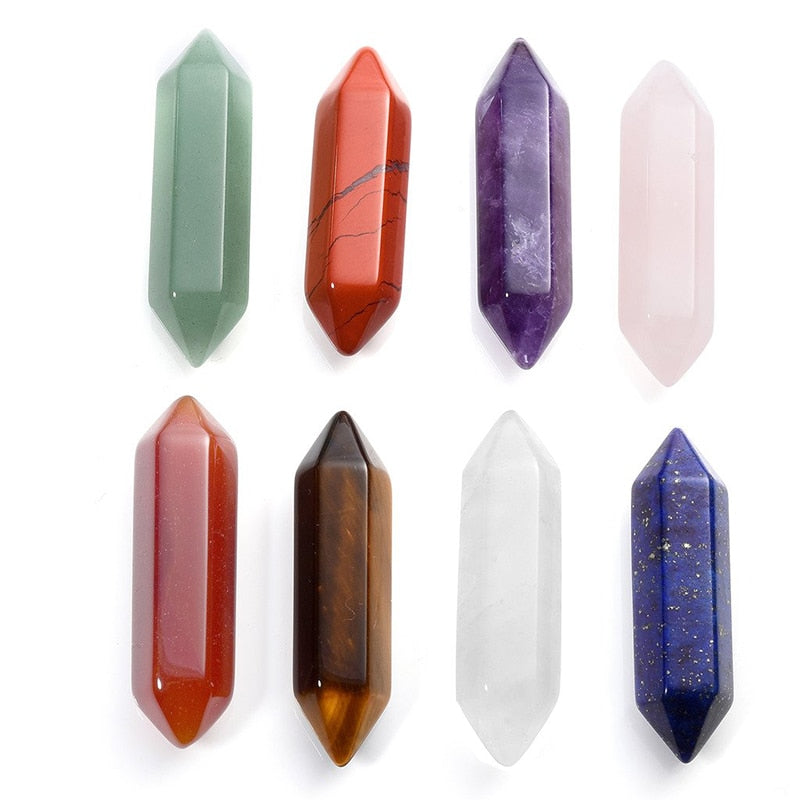 Crystal Chakra Wands Natural Quartz Stone Reiki