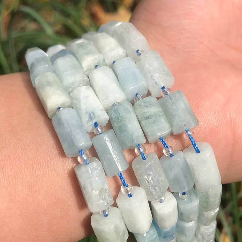 Natural Stone Beads Cylinder Prehnite