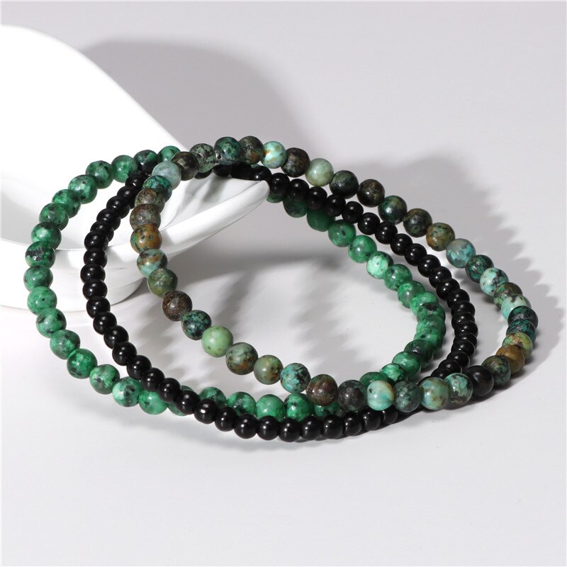 Couple Distance Bracelet Natural Stone Turquoises Quartz