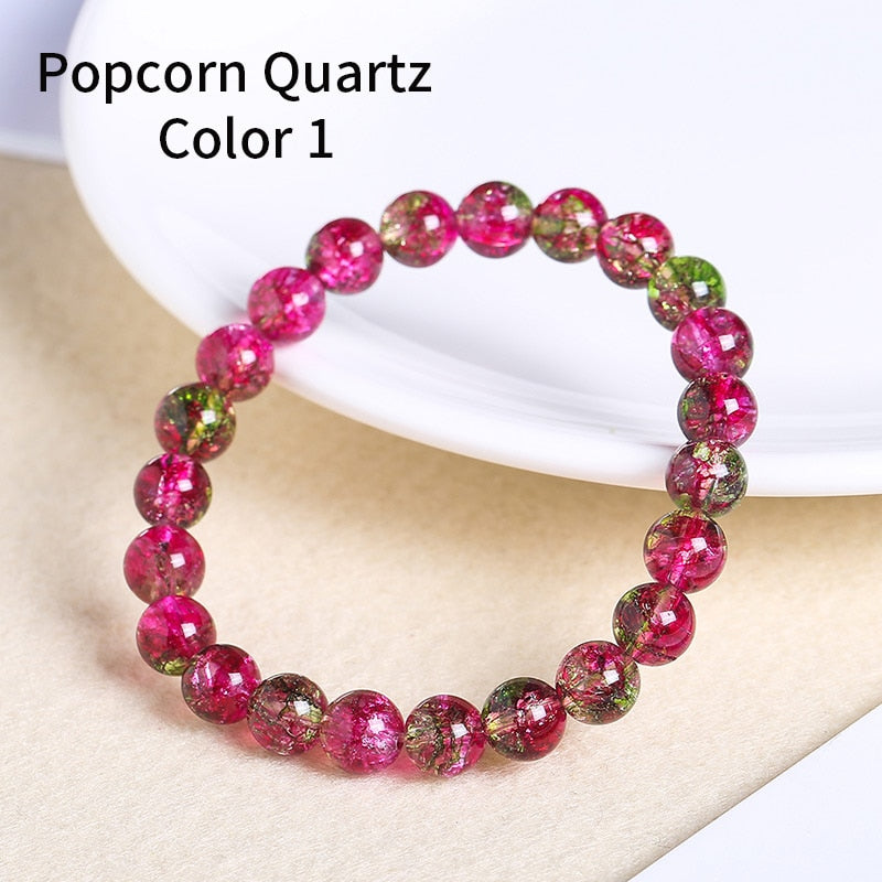 JD Natural Smooth Rose Quartz Women Bracelets