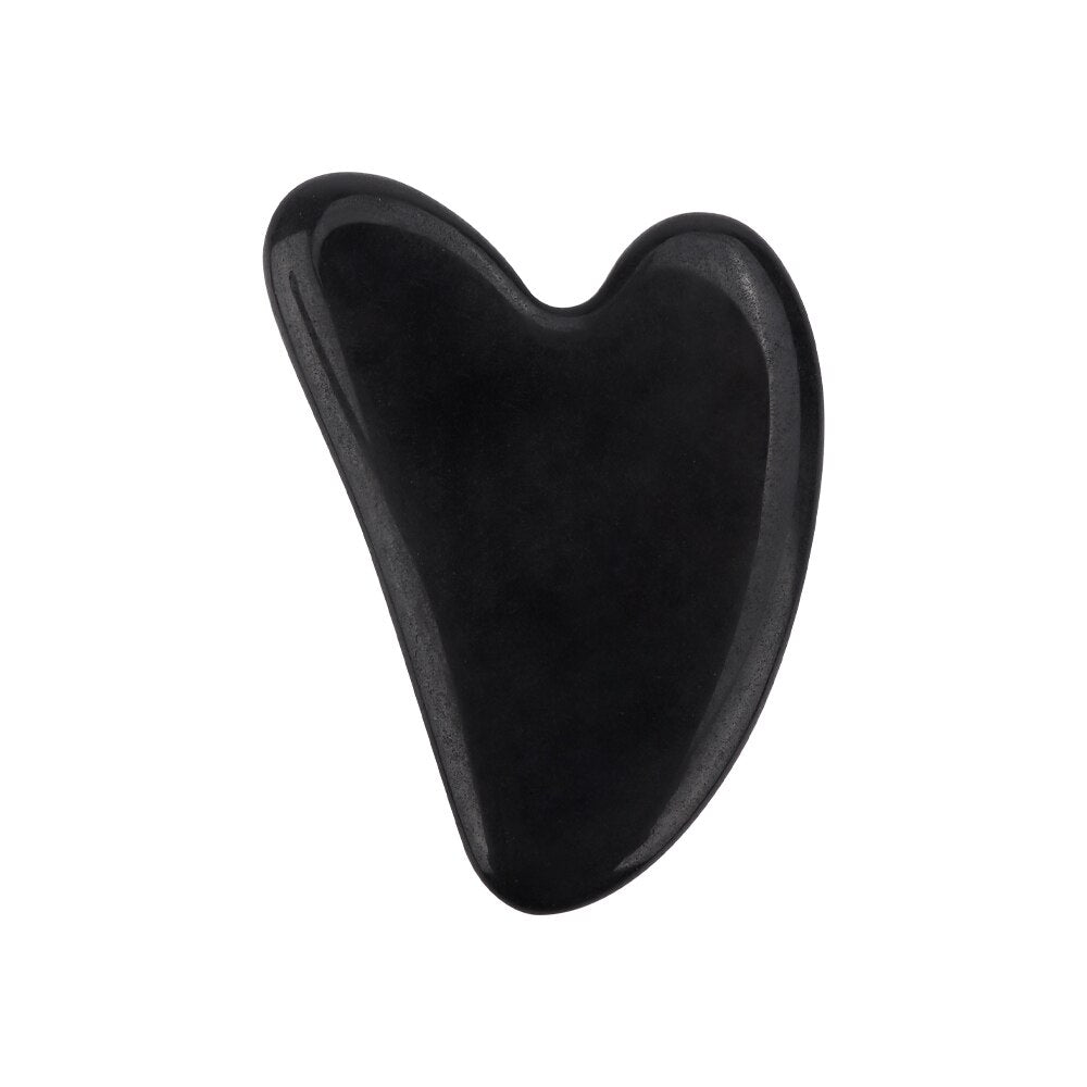 1piece Gua Sha Jade Stone Heart-shaped SPA Handmade