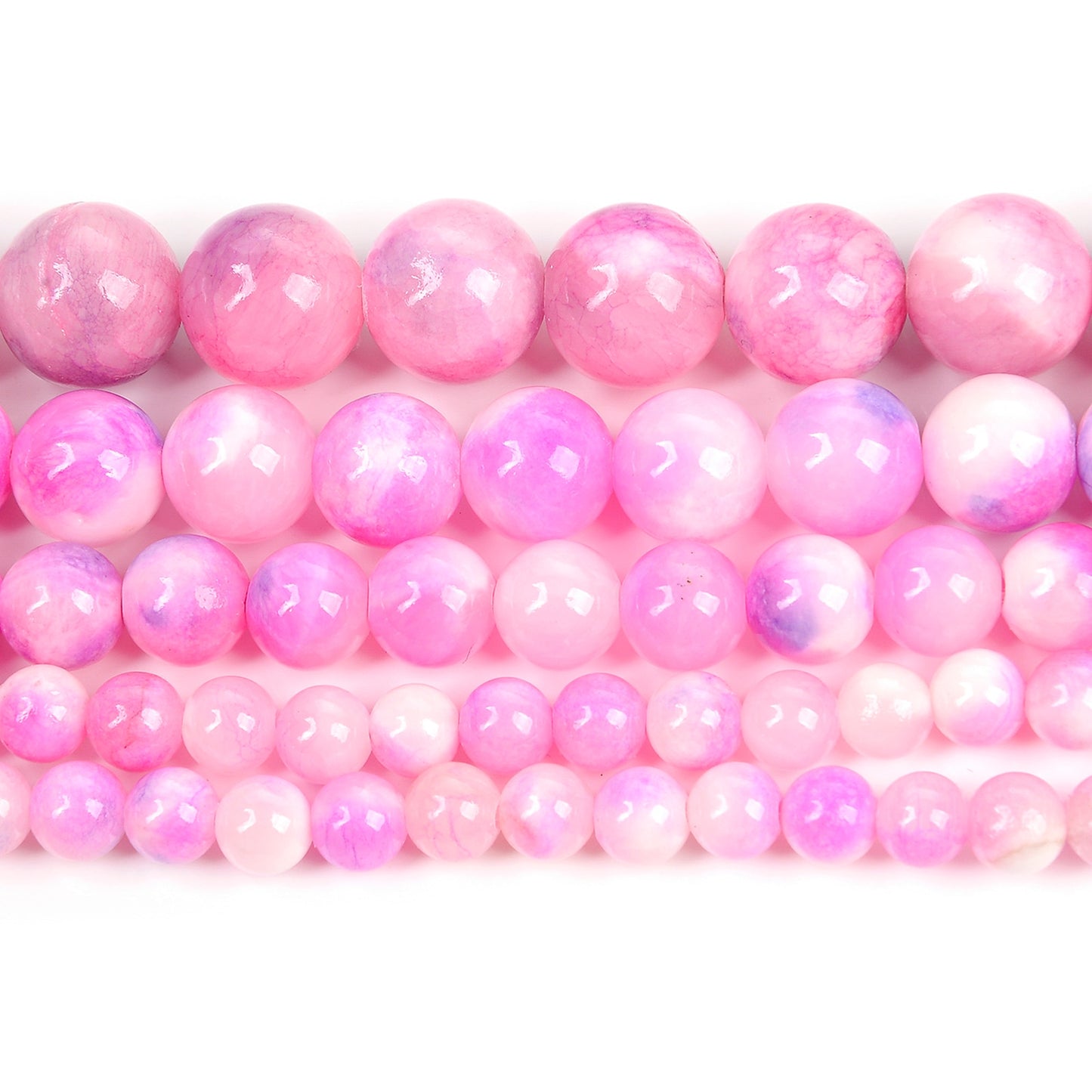 Purple Persian Jade Beads Round Loose Beads