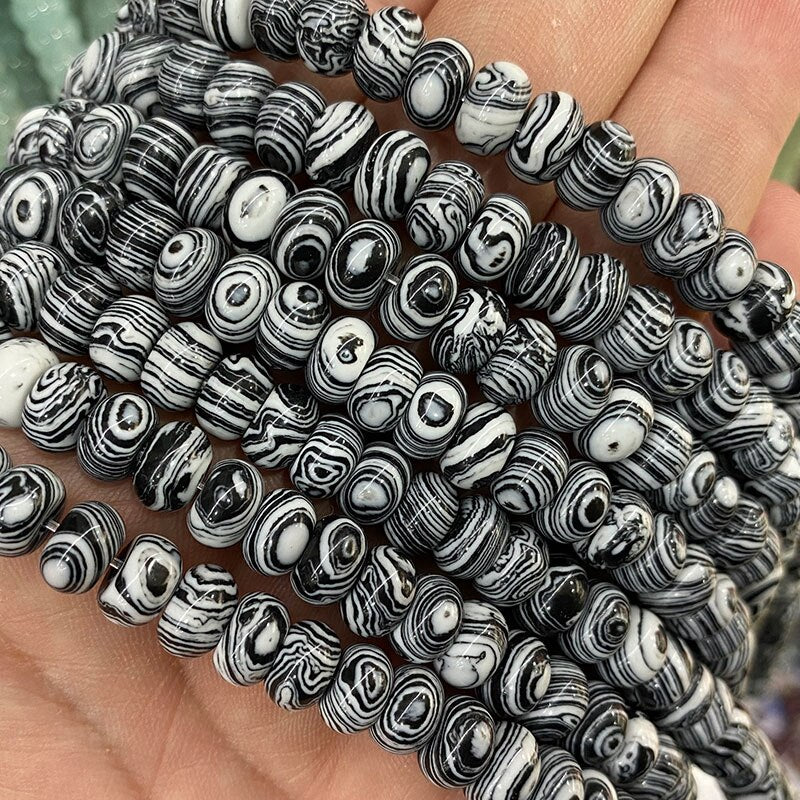 Rondelle Natural Stone Jades Agat Labradorite