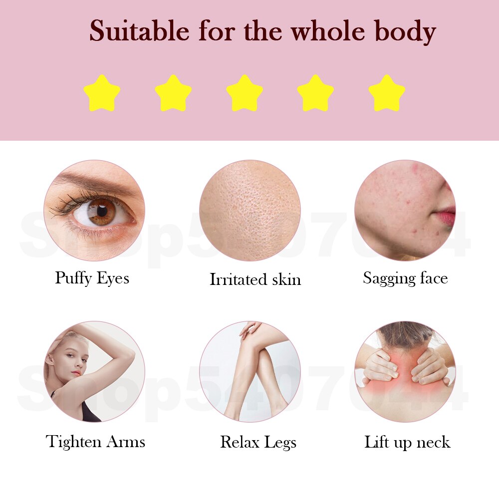 Jade Roller Massager for Face Natural Real Stone