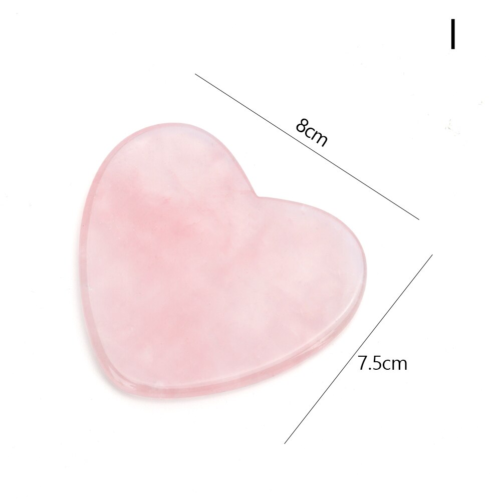 Natural Rose Quartz Jade Stone Gua Sha Massage