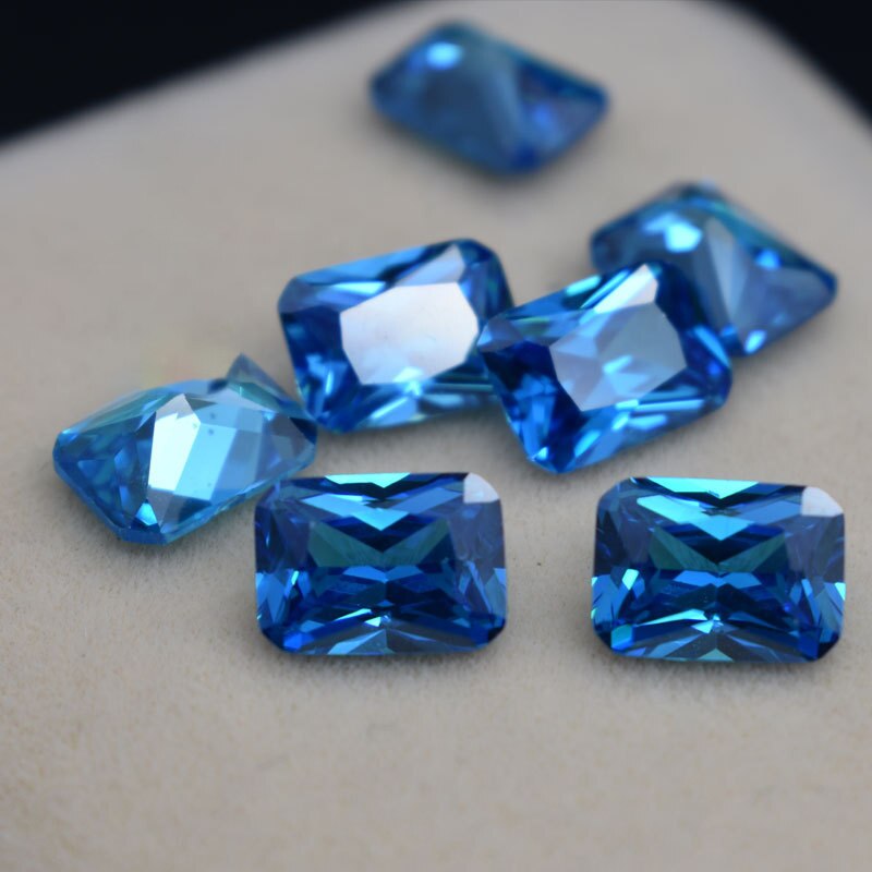 Natural Beryl Ceylon Blue Sapphire Gems Faceted Cut