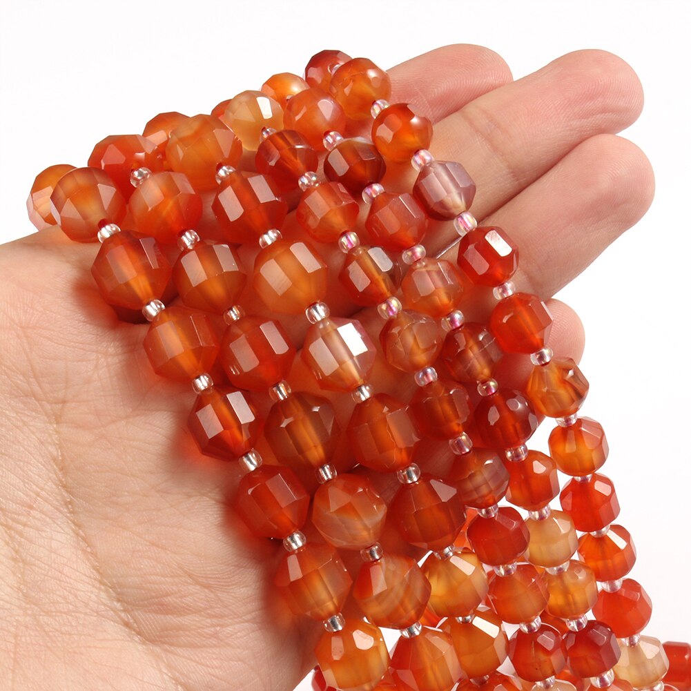 Natural Stone Faceted Amethyst Beads