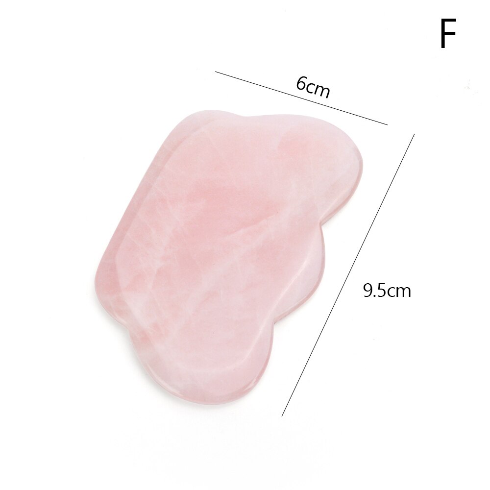 Natural Rose Quartz Jade Stone Gua Sha Massage