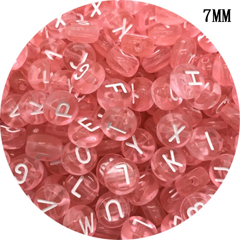 Letter Beads Oval Shape Mixed Alphabet