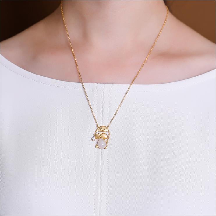 Natural Hetian White Jade Golden Branch Jade