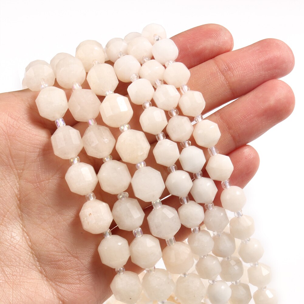 Natural Stone Faceted Amethyst Beads