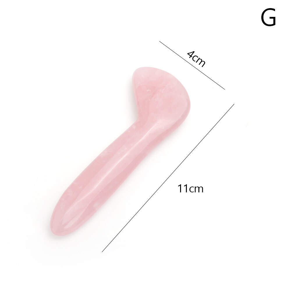 Natural Rose Quartz Jade Stone Gua Sha Massage