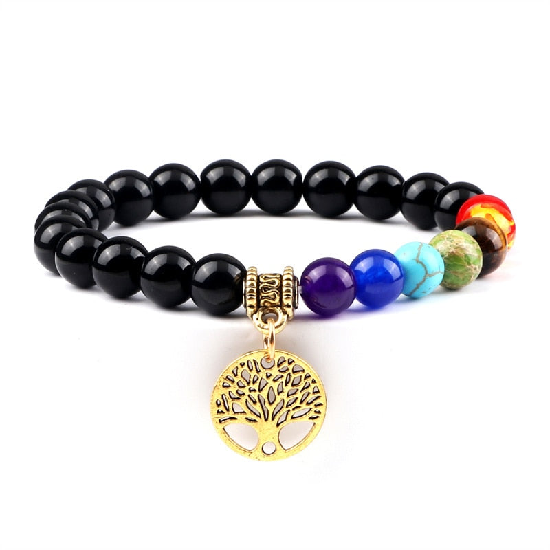 Lava Stone Bracelet Men Women Natural Tiger Eye