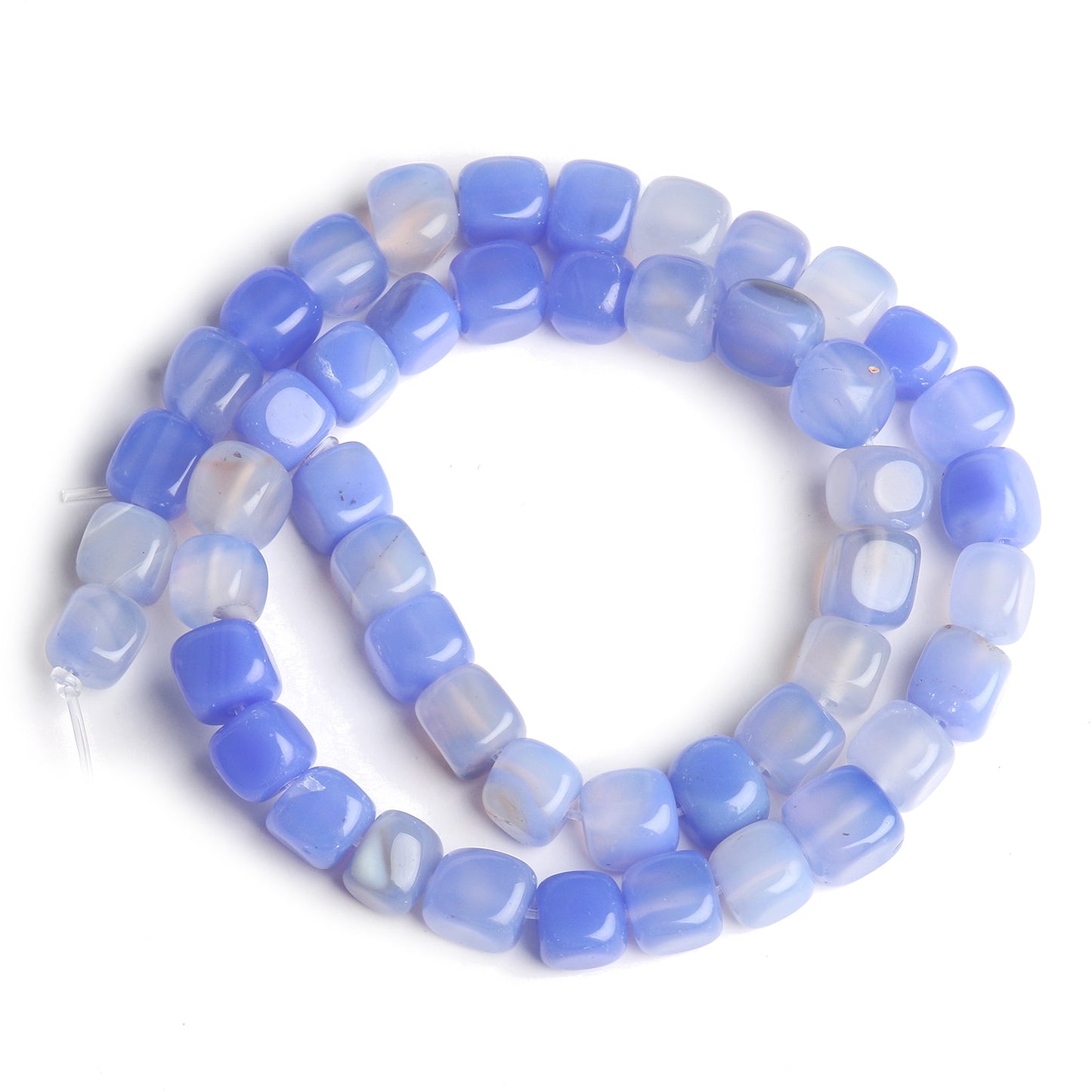 Natural Stone Agate Jade Cube Square Bead