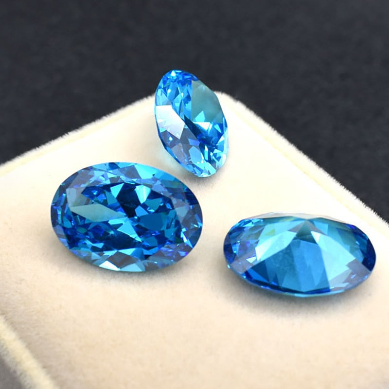 Natural Beryl Ceylon Blue Sapphire Gems Faceted Cut