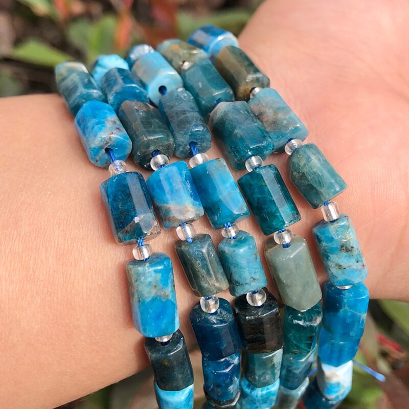 Natural Stone Beads Cylinder Prehnite