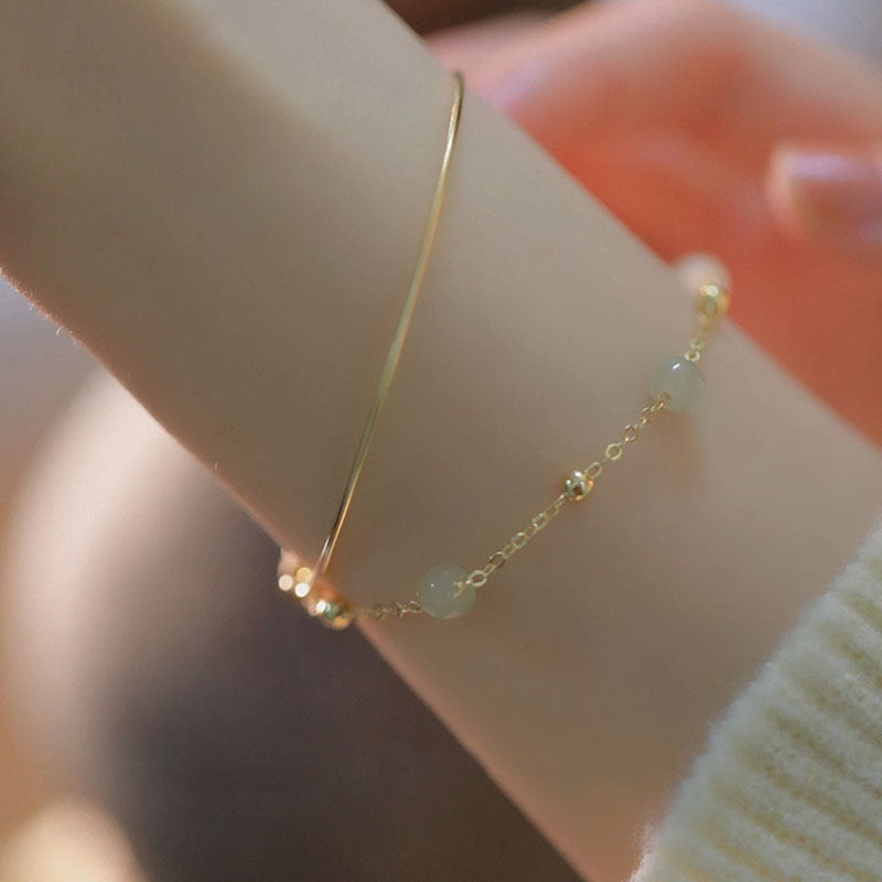 High Grade Natural Hetian Jade Bracelet