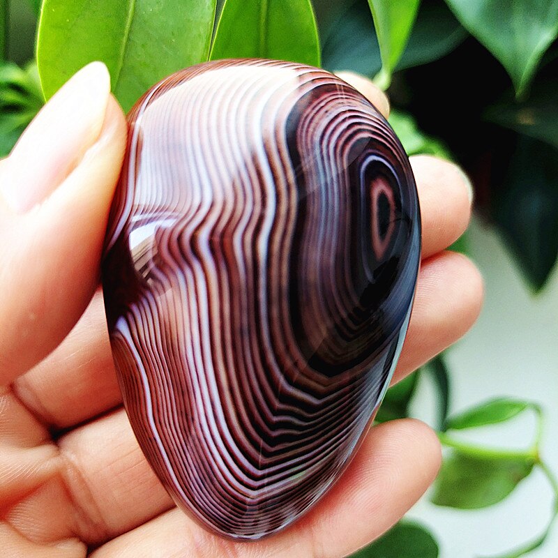 Natural Lace Stone Sardonyx Agate Palm Hand Play