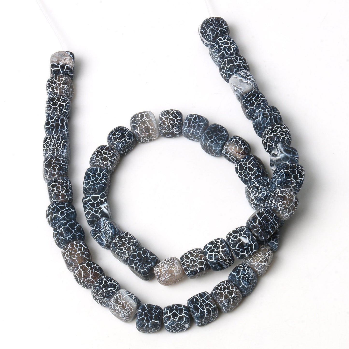 Natural Stone Agate Jade Cube Square Bead