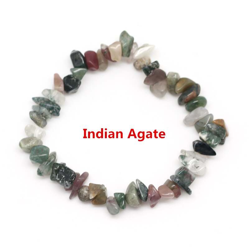 Irregular Natural Gem Stone Bracelet Stretch Chip Beads