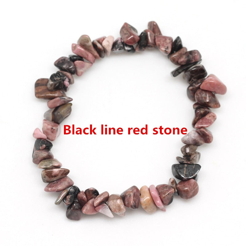Irregular Natural Gem Stone Bracelet Stretch Chip Beads
