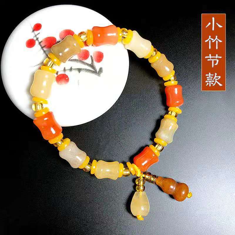 Natural Colorful Jade Charm Bracelet
