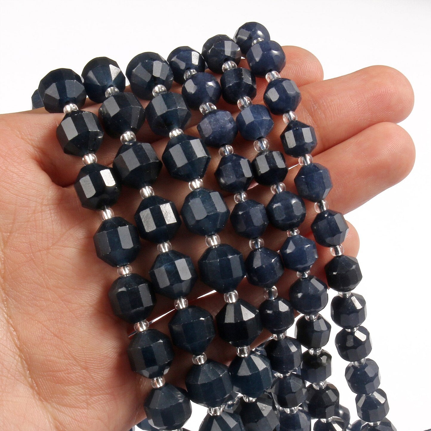Natural Stone Faceted Amethyst Beads