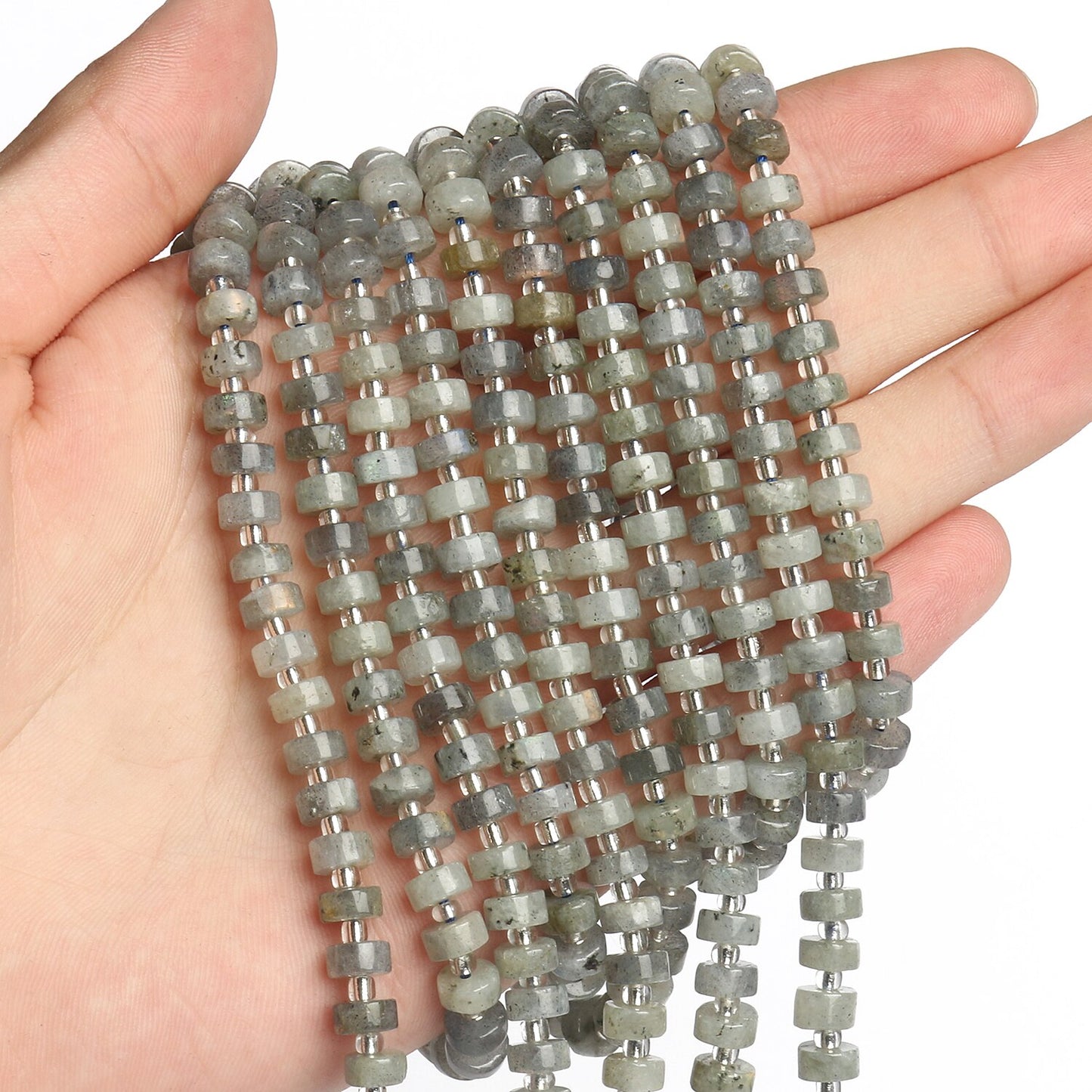 Apatite Lapis Lazuli Quartz Jade Rondelle Disc Beads