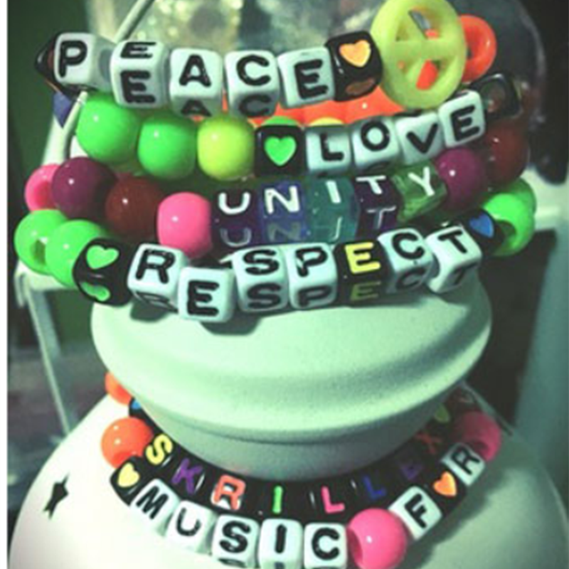 Letter Beads Oval Shape Mixed Alphabet