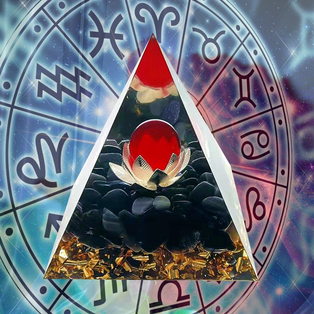 Orgonite Pyramid Crystals Natural Stone Orgone