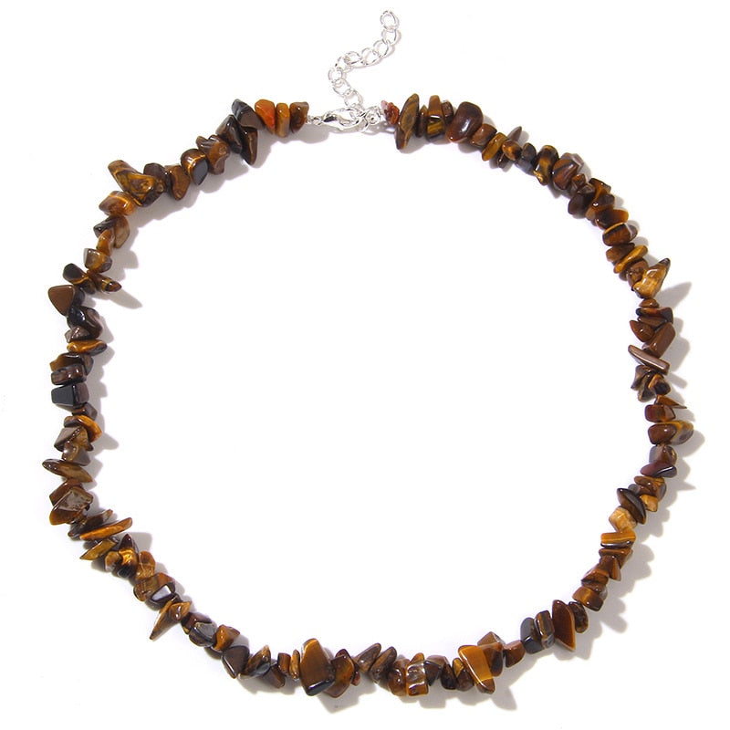 Natural Chip Stone Beads Necklaces For Women