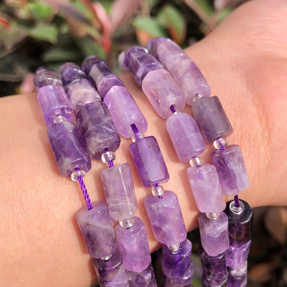 Natural Stone Beads Cylinder Prehnite