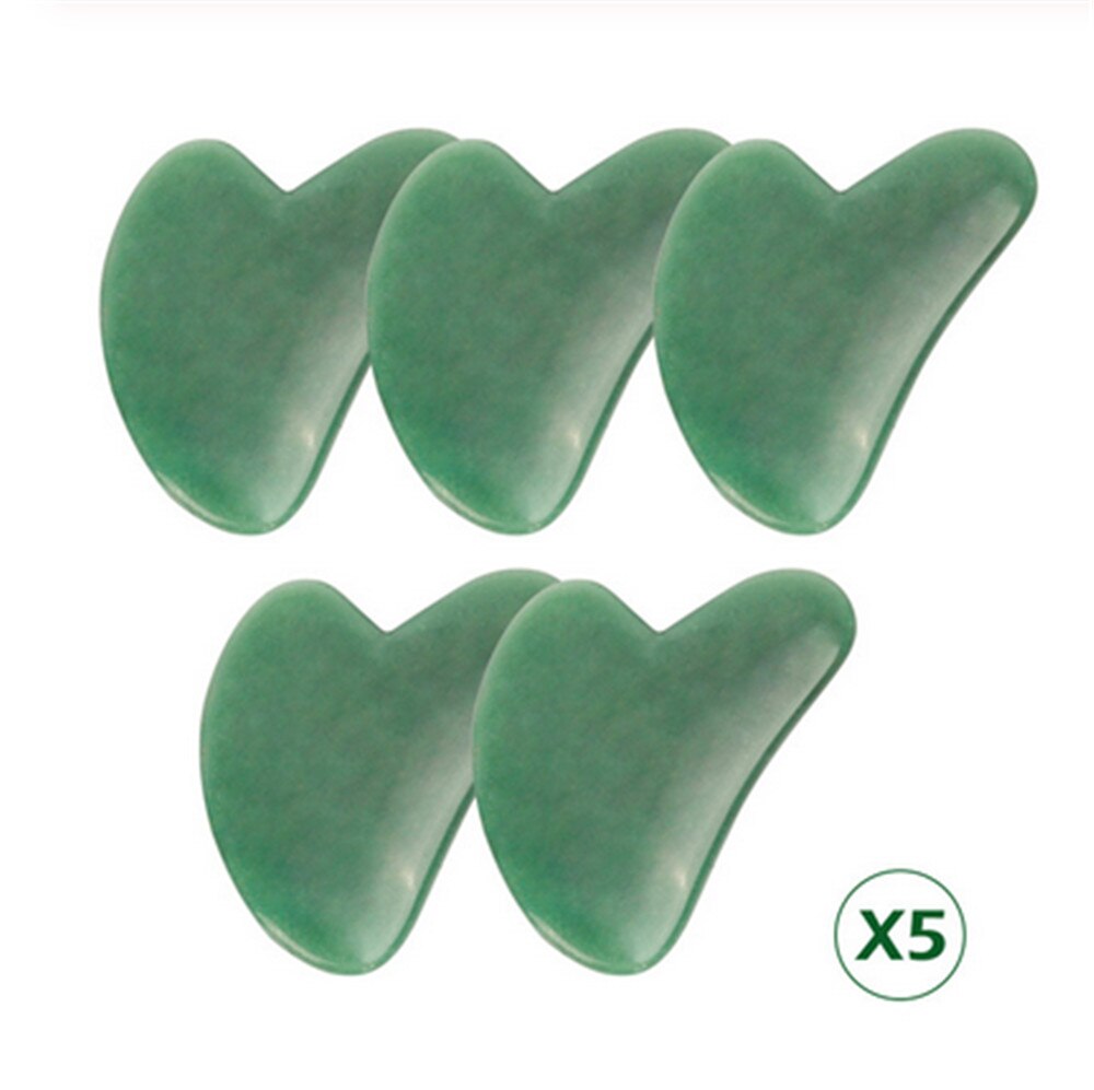 Rose Quartz Jade Stone Heart-shaped Gua Sha