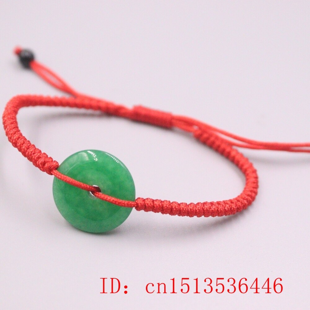 Natural Green jade Safety buckle Bracelet DIY
