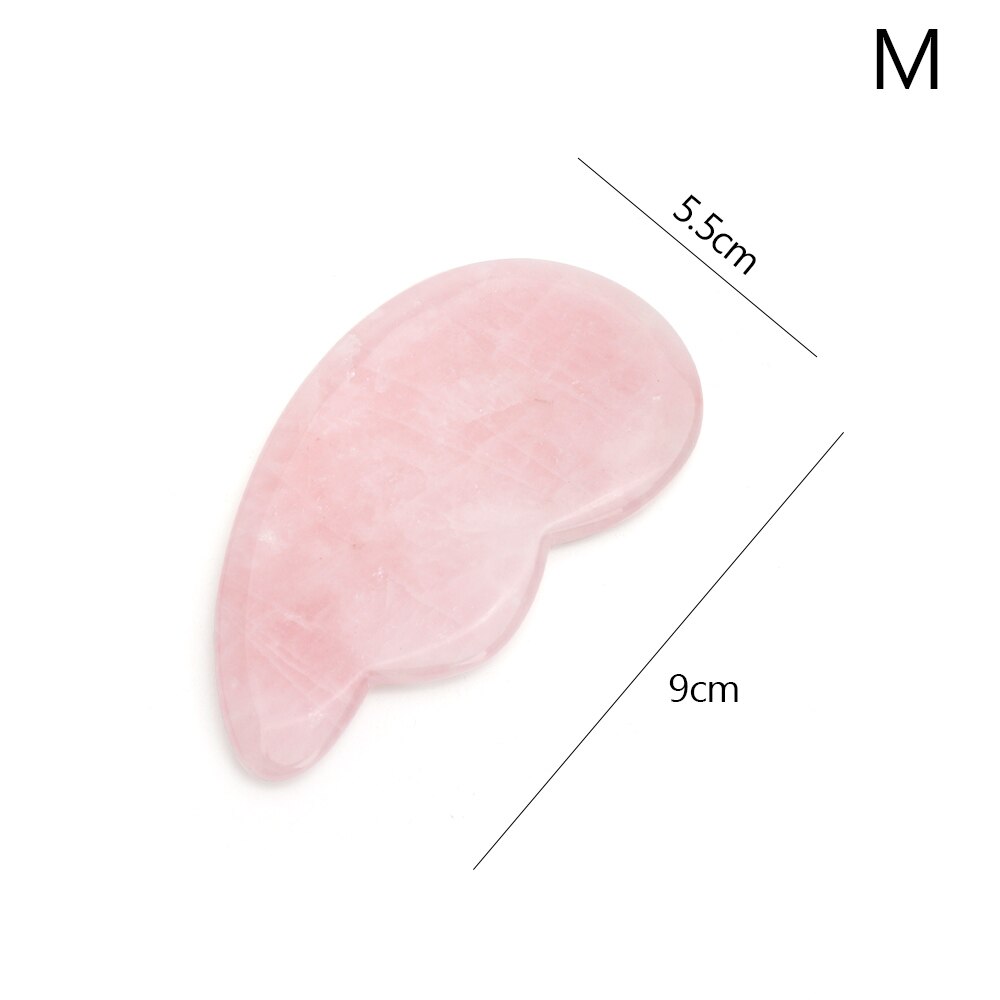 Natural Rose Quartz Jade Stone Gua Sha Massage