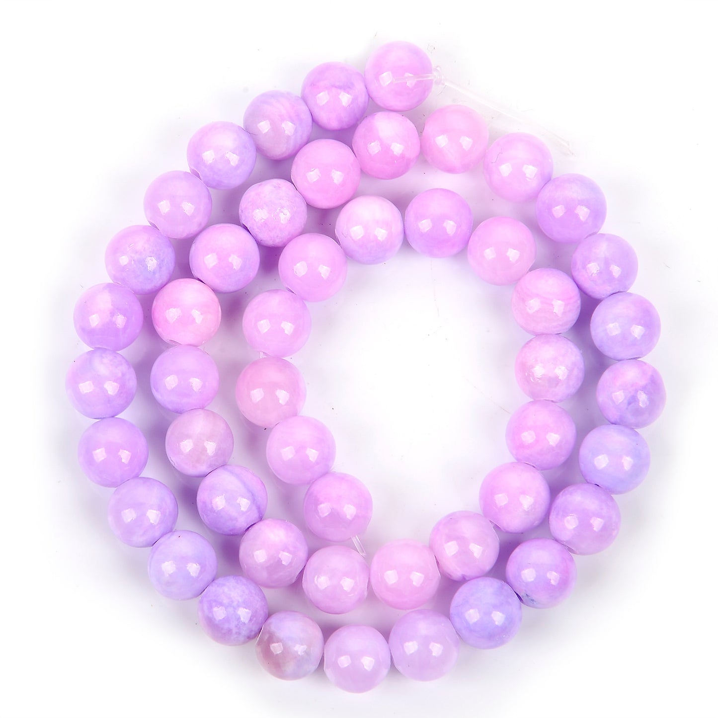 Purple Persian Jade Beads Round Loose Beads