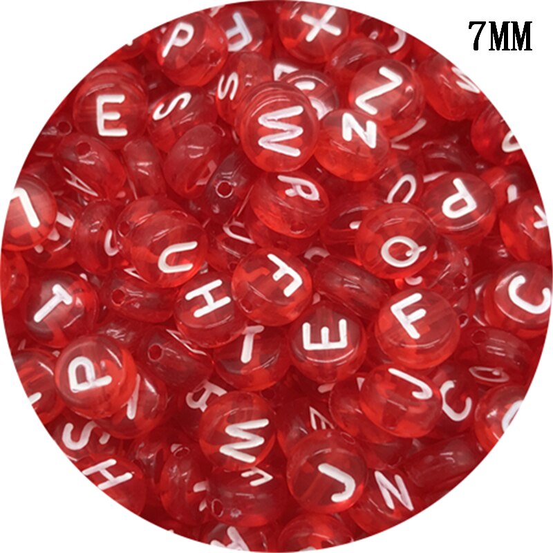 Letter Beads Oval Shape Mixed Alphabet