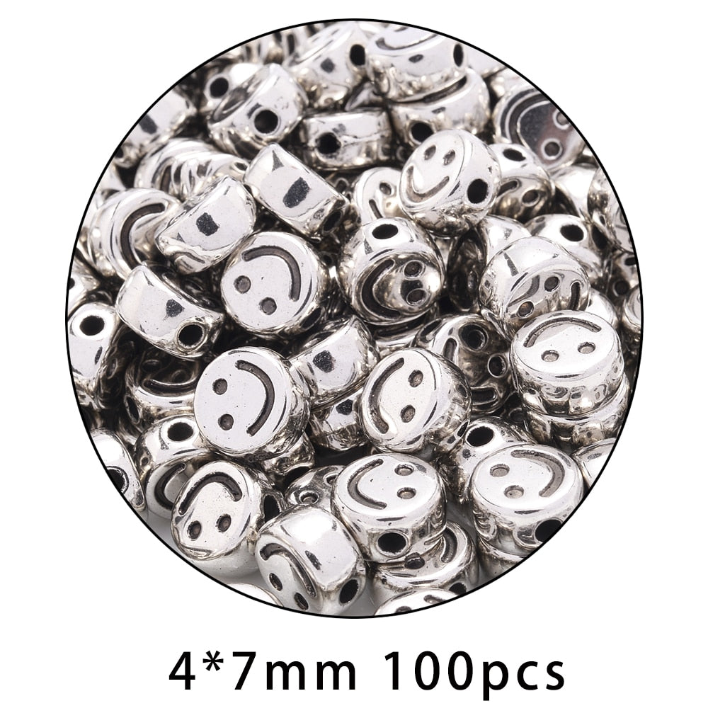 iYOE Mix Acrylic Smiley Beads Luminous Spacer Beads