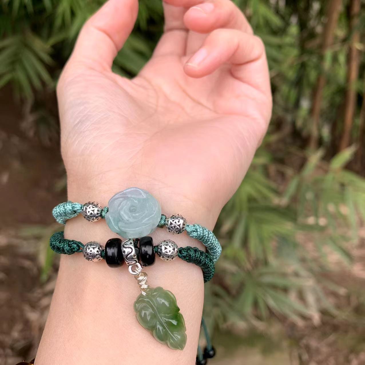 Myanmar Jade Bracelet Jewelry Green Emerald Bracelets