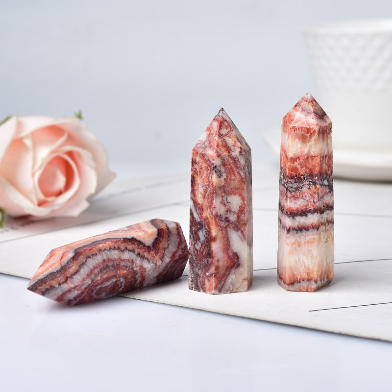 Natural Crystal Rhodochrosite Quartz